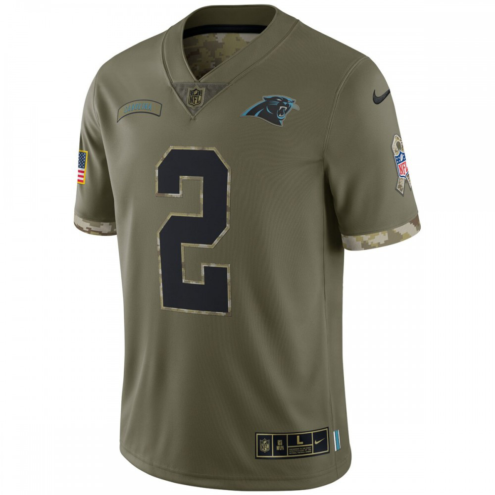 D.J. Moore Carolina Panthers Nike 2022 Salute To Service Limited Jersey - Olive-GridironStore
